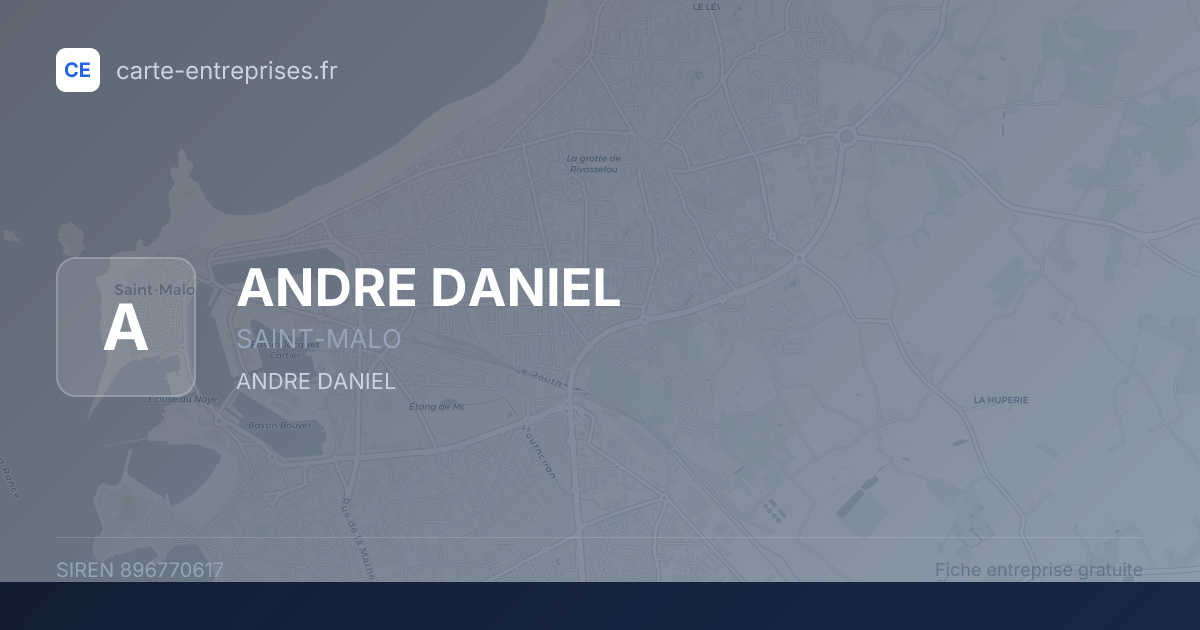ANDRE DANIEL — 896770617 — fiche entreprise