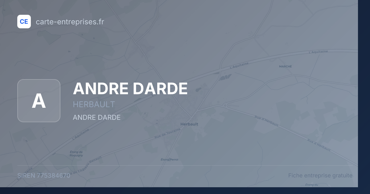 ANDRE DARDE — 775384670 — fiche entreprise