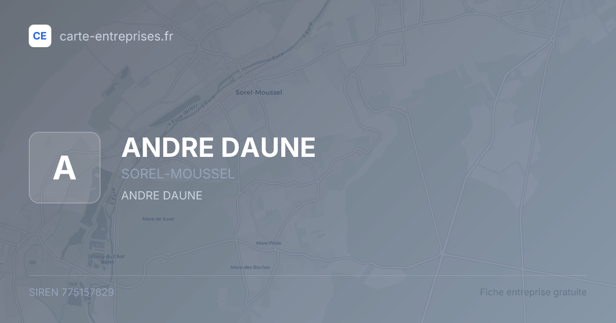 ANDRE DAUNE — 775157829 — fiche entreprise