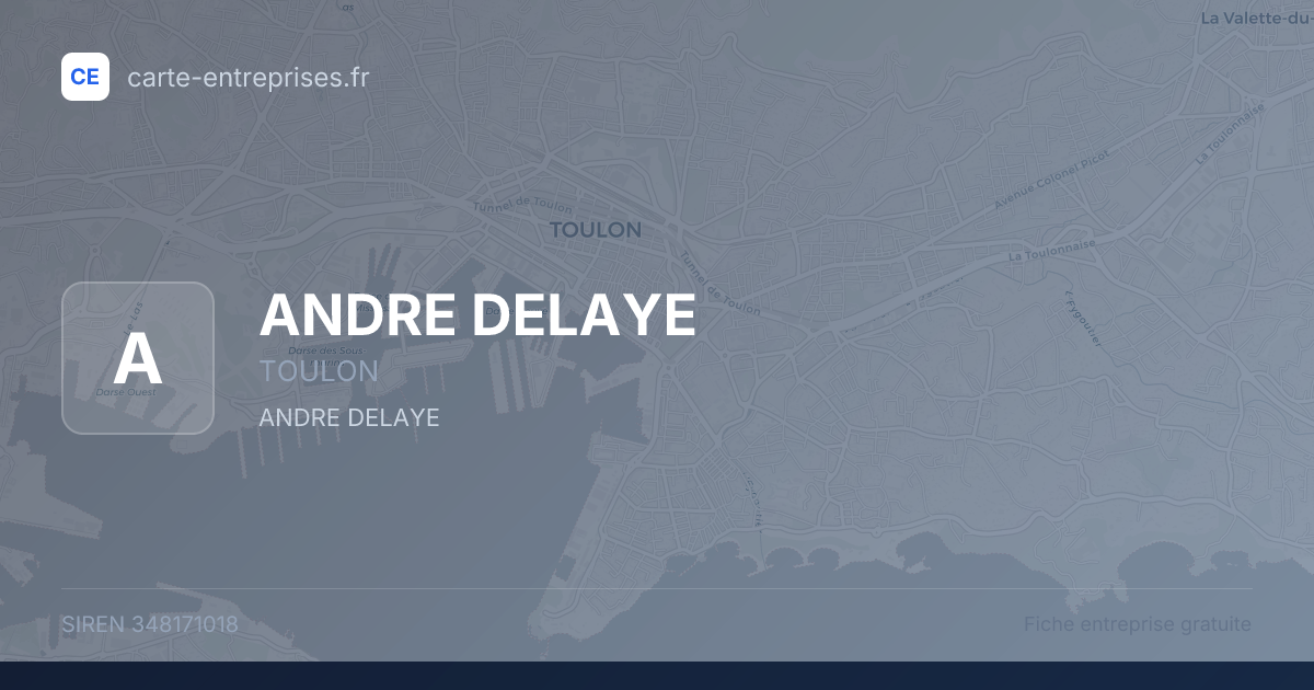 ANDRE DELAYE — 348171018 — fiche entreprise
