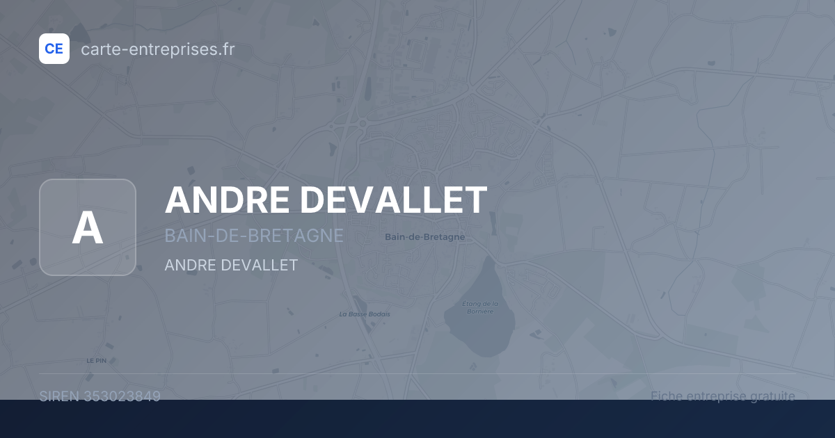 ANDRE DEVALLET — 353023849 — fiche entreprise