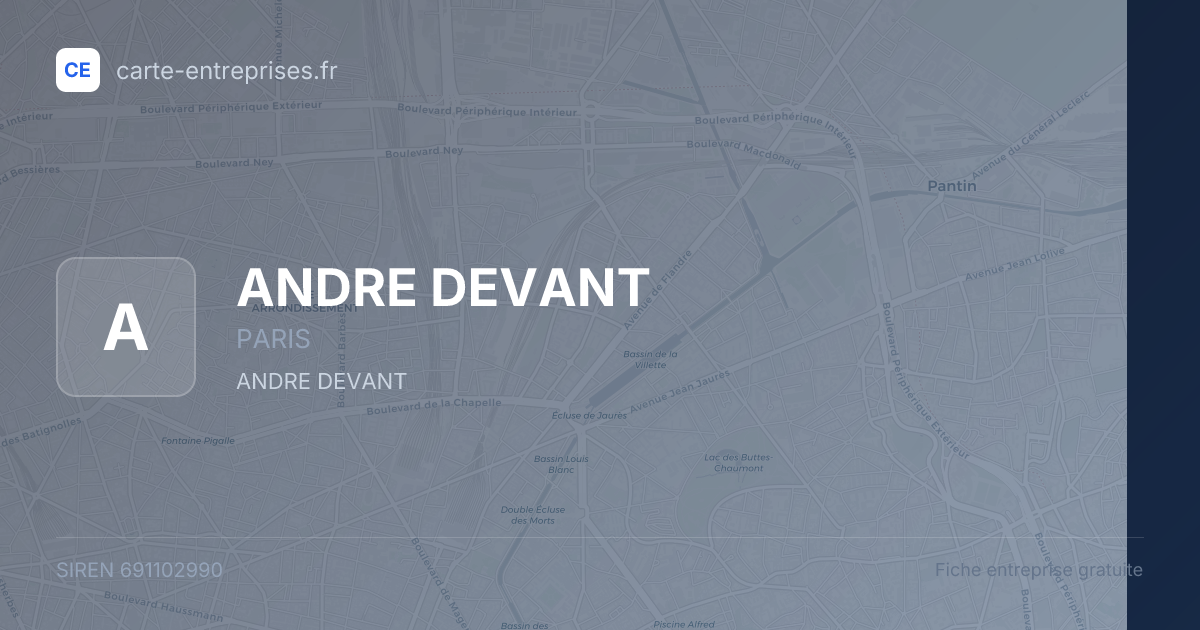 ANDRE DEVANT — 691102990 — fiche entreprise