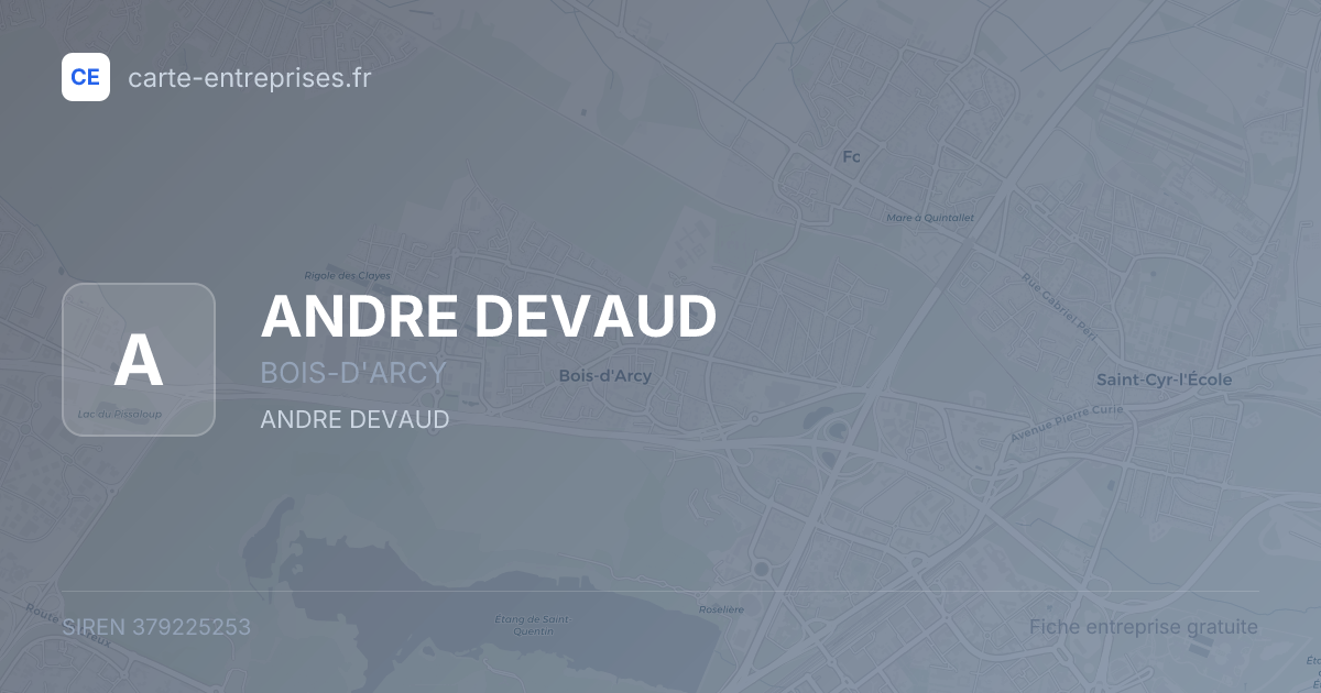 ANDRE DEVAUD — 379225253 — fiche entreprise