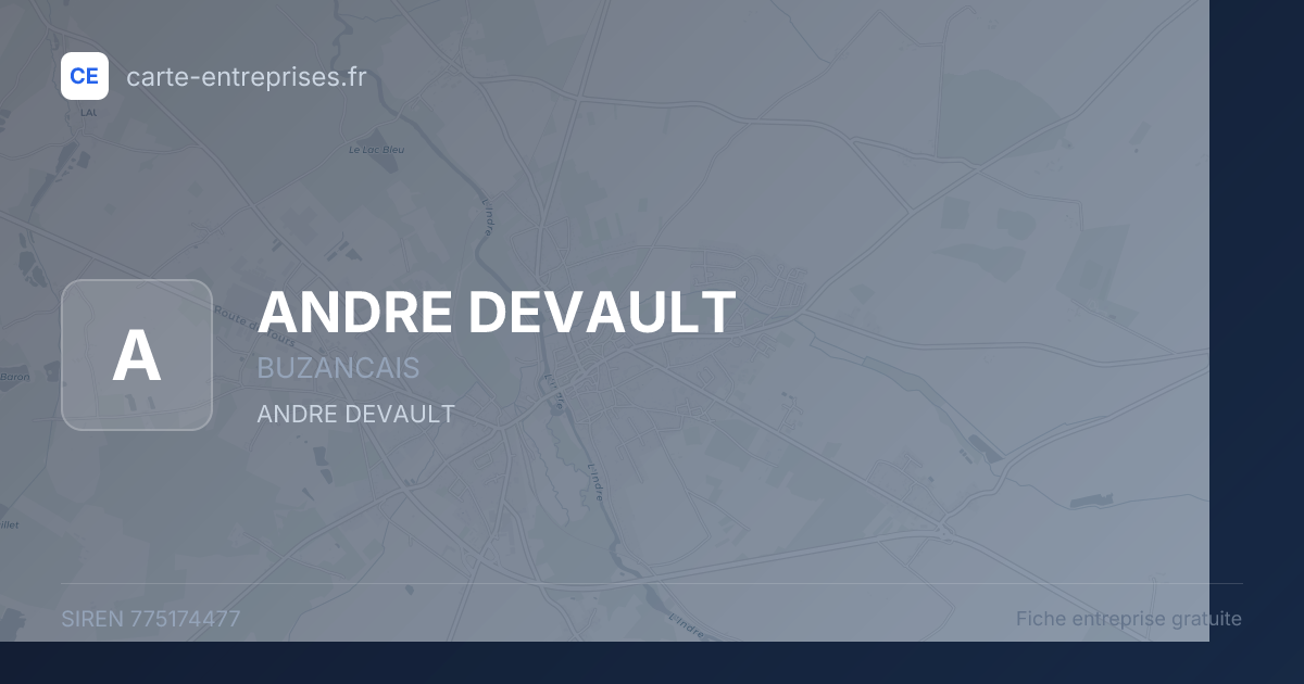 ANDRE DEVAULT — 775174477 — fiche entreprise