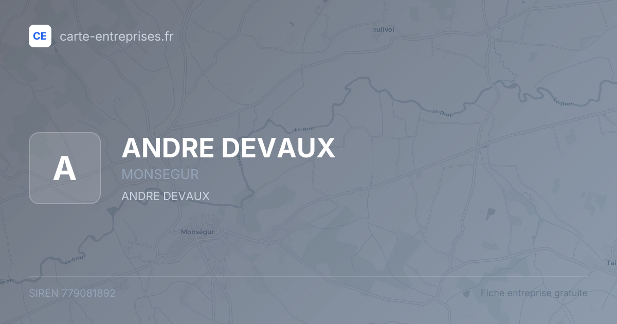 ANDRE DEVAUX — 779081892 — fiche entreprise