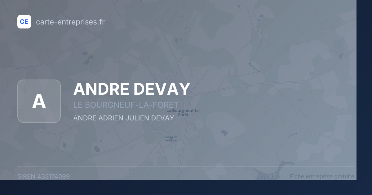 ANDRE DEVAY — 435174099 — fiche entreprise