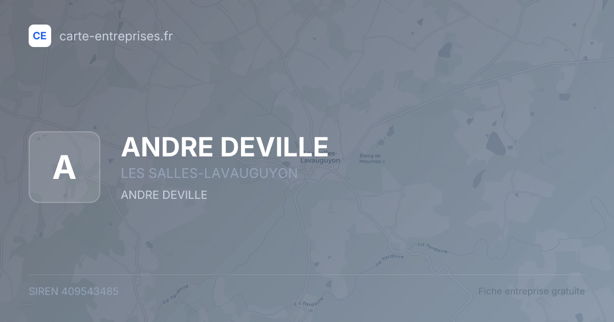 ANDRE DEVILLE — 409543485 — fiche entreprise
