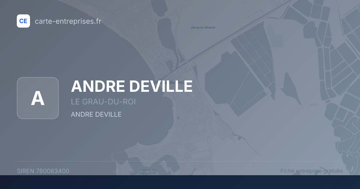 ANDRE DEVILLE — 780063400 — fiche entreprise