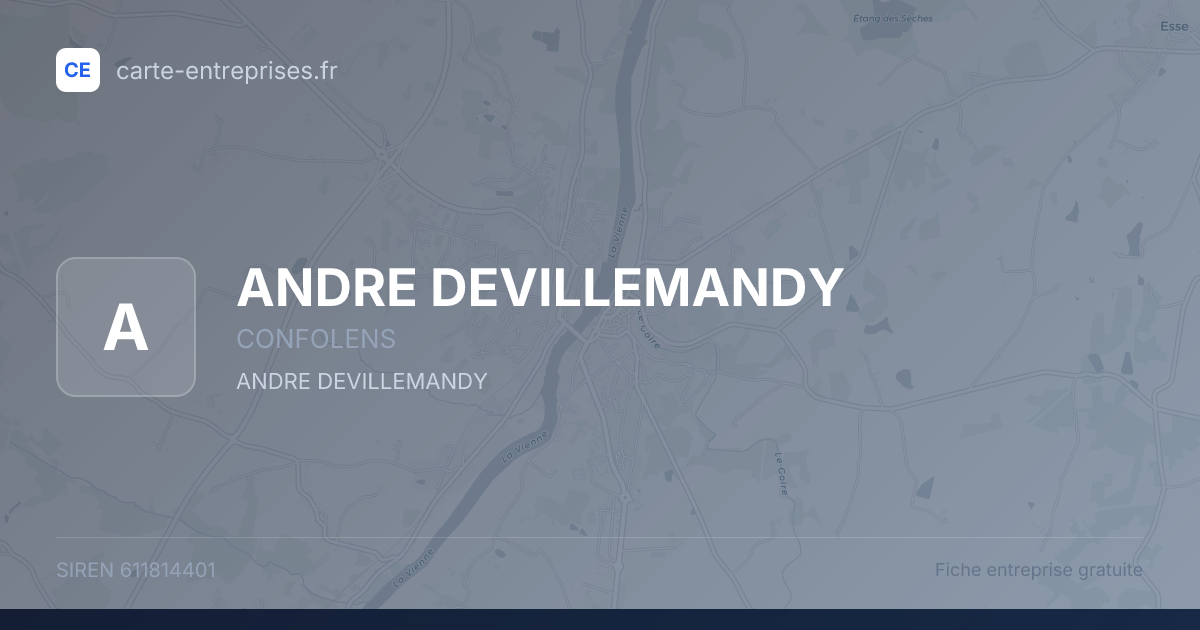 ANDRE DEVILLEMANDY — 611814401 — fiche entreprise