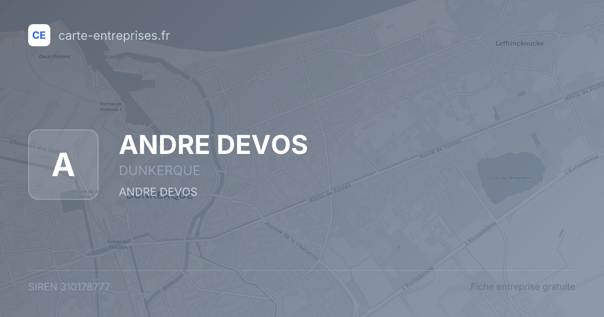 ANDRE DEVOS — 310178777 — fiche entreprise