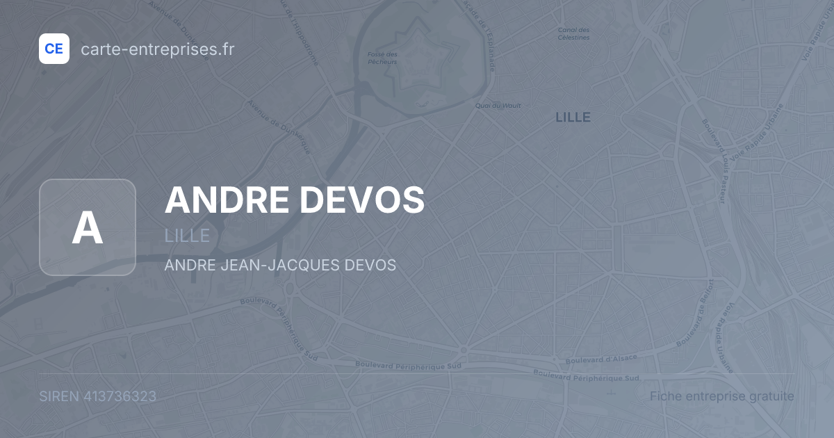 ANDRE DEVOS — 413736323 — fiche entreprise