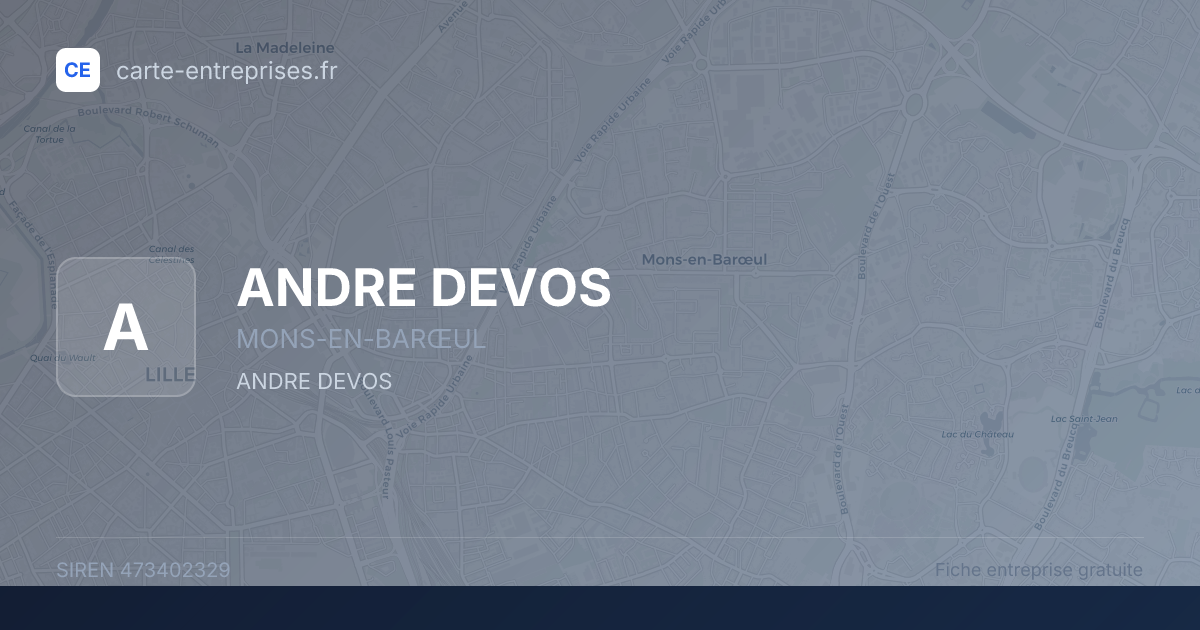 ANDRE DEVOS — 473402329 — fiche entreprise