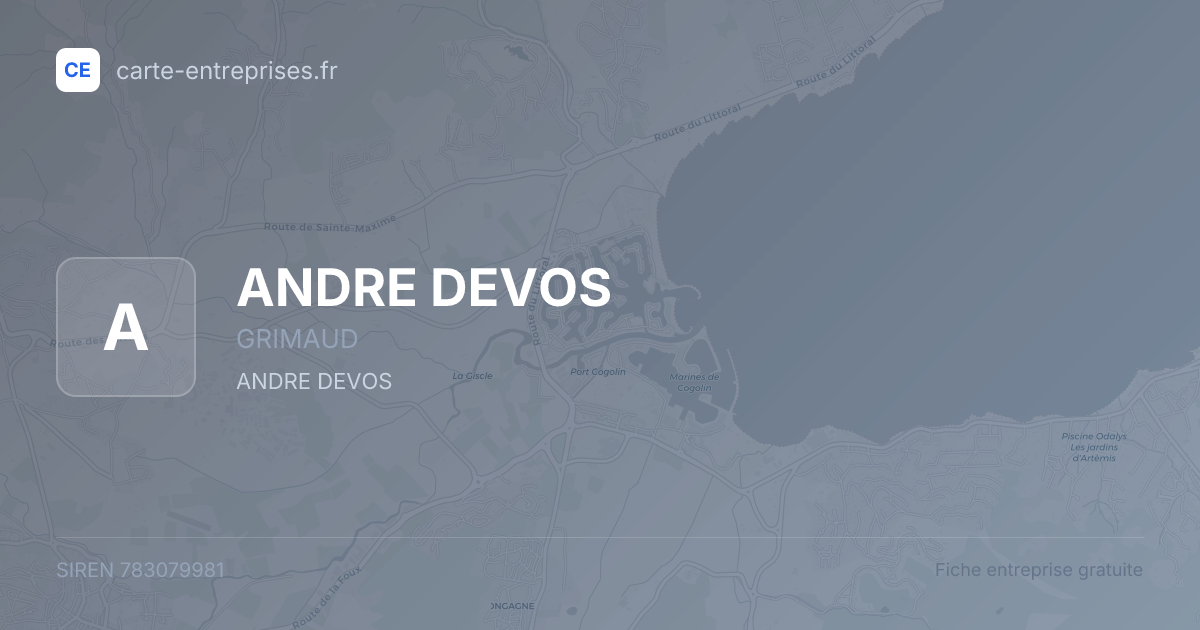 ANDRE DEVOS — 783079981 — fiche entreprise