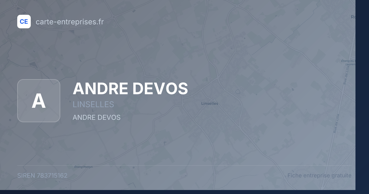ANDRE DEVOS — 783715162 — fiche entreprise