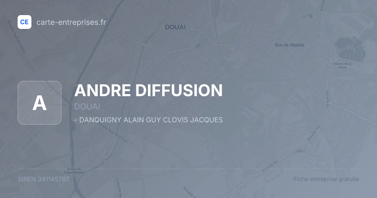 ANDRE DIFFUSION — 341145787 — fiche entreprise
