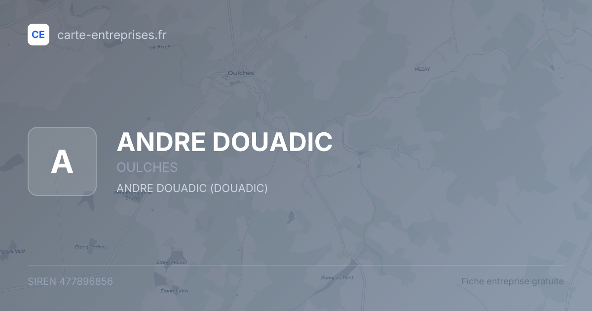 ANDRE DOUADIC — 477896856 — fiche entreprise