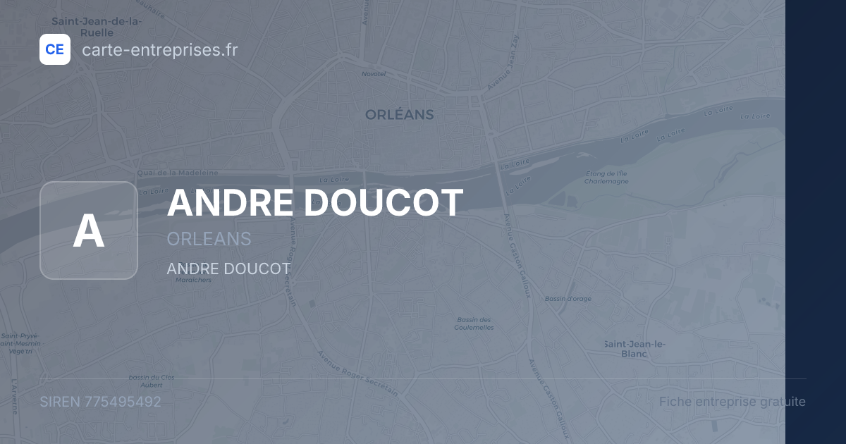 ANDRE DOUCOT — 775495492 — fiche entreprise