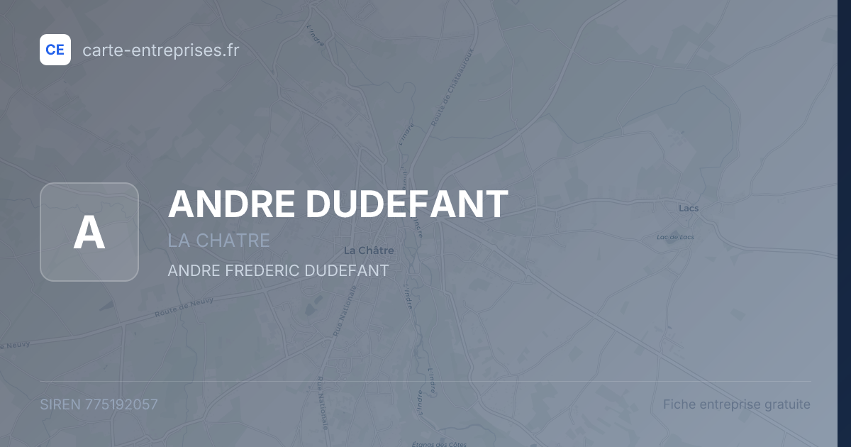ANDRE DUDEFANT — 775192057 — fiche entreprise