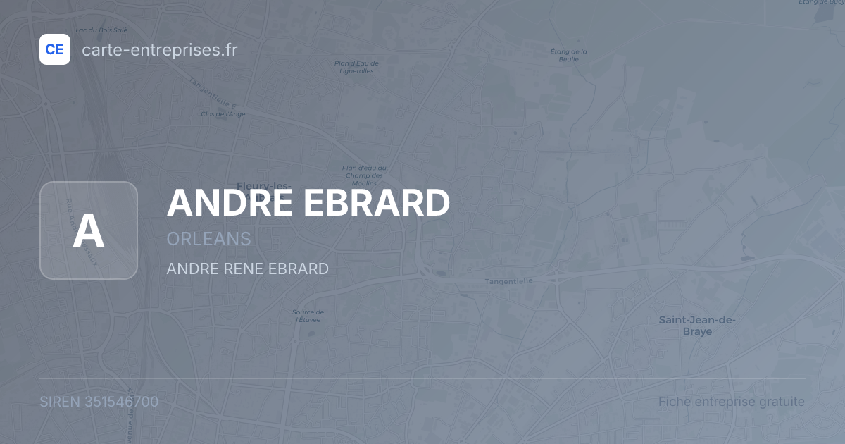 ANDRE EBRARD — 351546700 — fiche entreprise