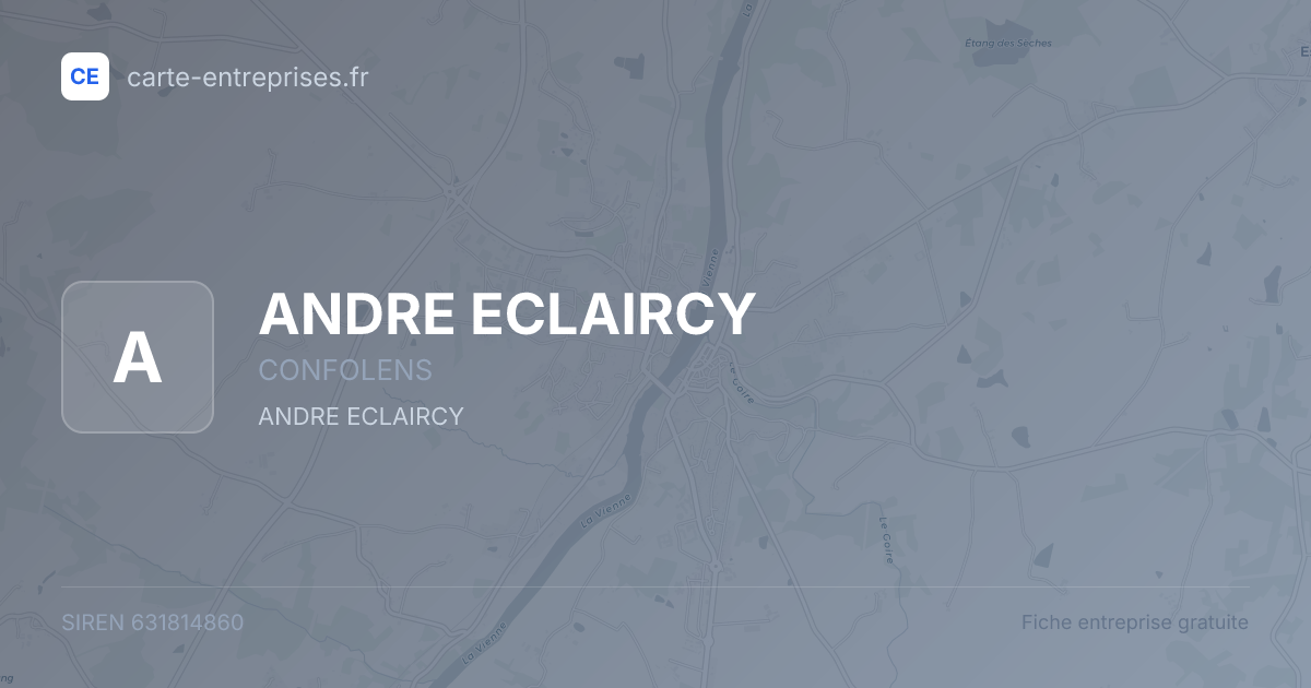 ANDRE ECLAIRCY — 631814860 — fiche entreprise