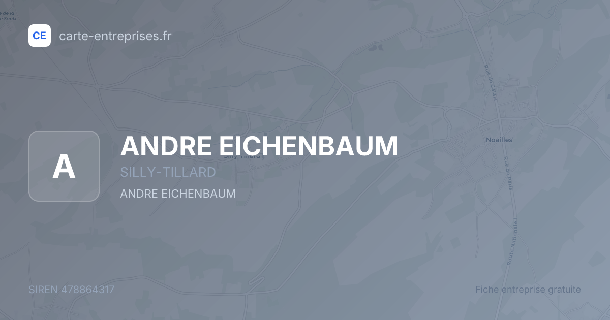 ANDRE EICHENBAUM — 478864317 — fiche entreprise
