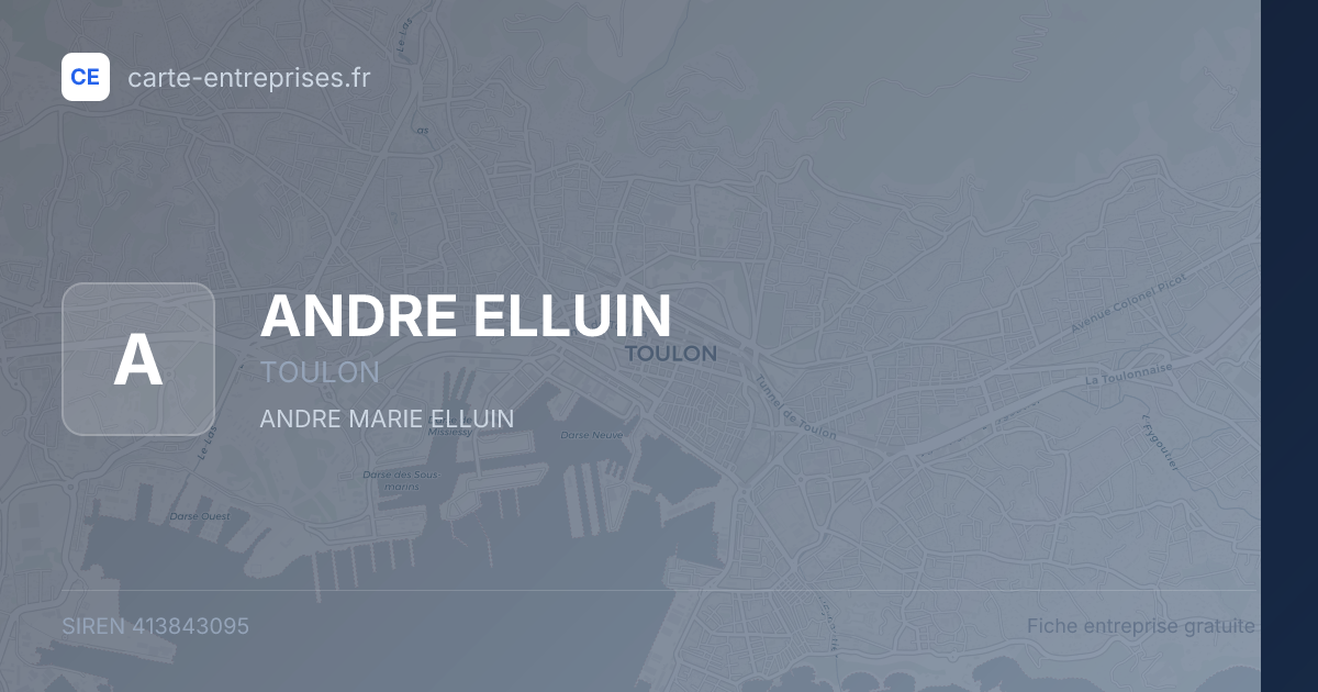 ANDRE ELLUIN — 413843095 — fiche entreprise