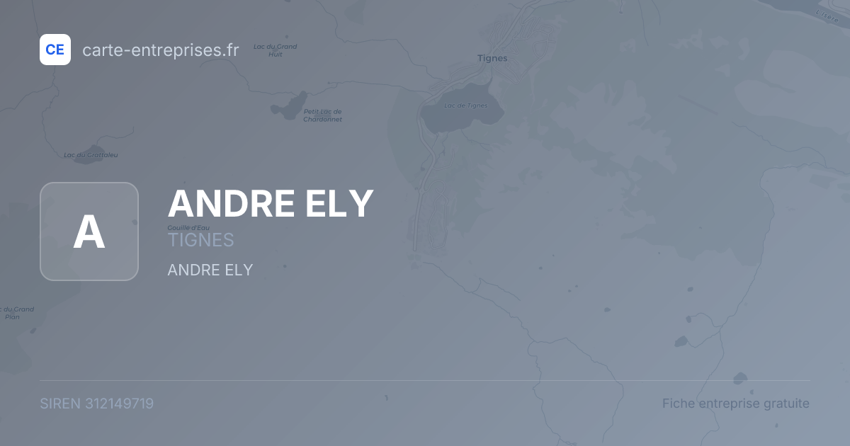 ANDRE ELY — 312149719 — fiche entreprise