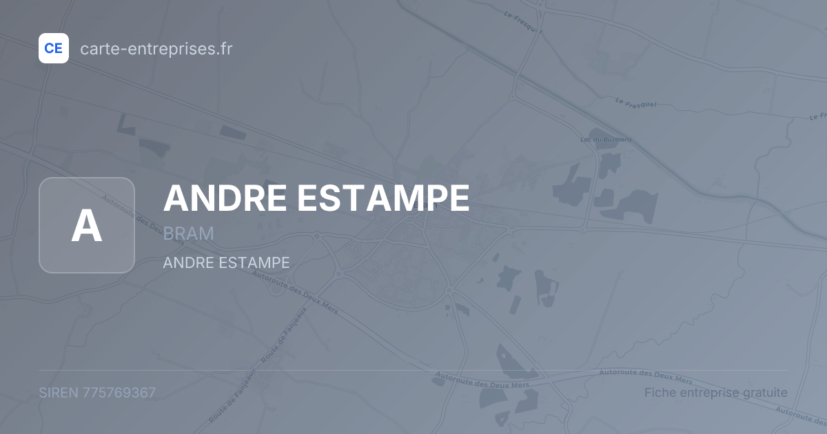 ANDRE ESTAMPE — 775769367 — fiche entreprise