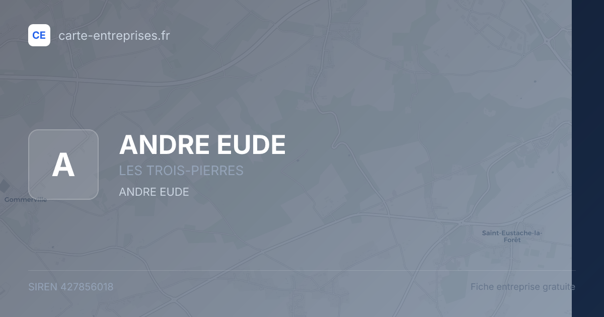 ANDRE EUDE — 427856018 — fiche entreprise