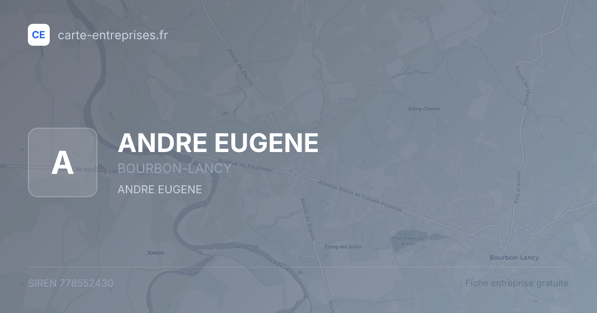 ANDRE EUGENE — 778552430 — fiche entreprise