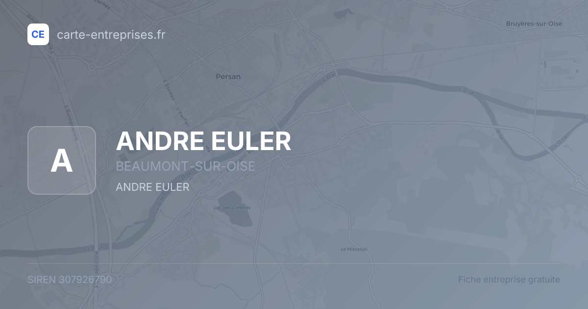 ANDRE EULER — 307926790 — fiche entreprise