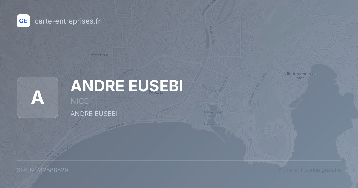 ANDRE EUSEBI — 782588529 — fiche entreprise