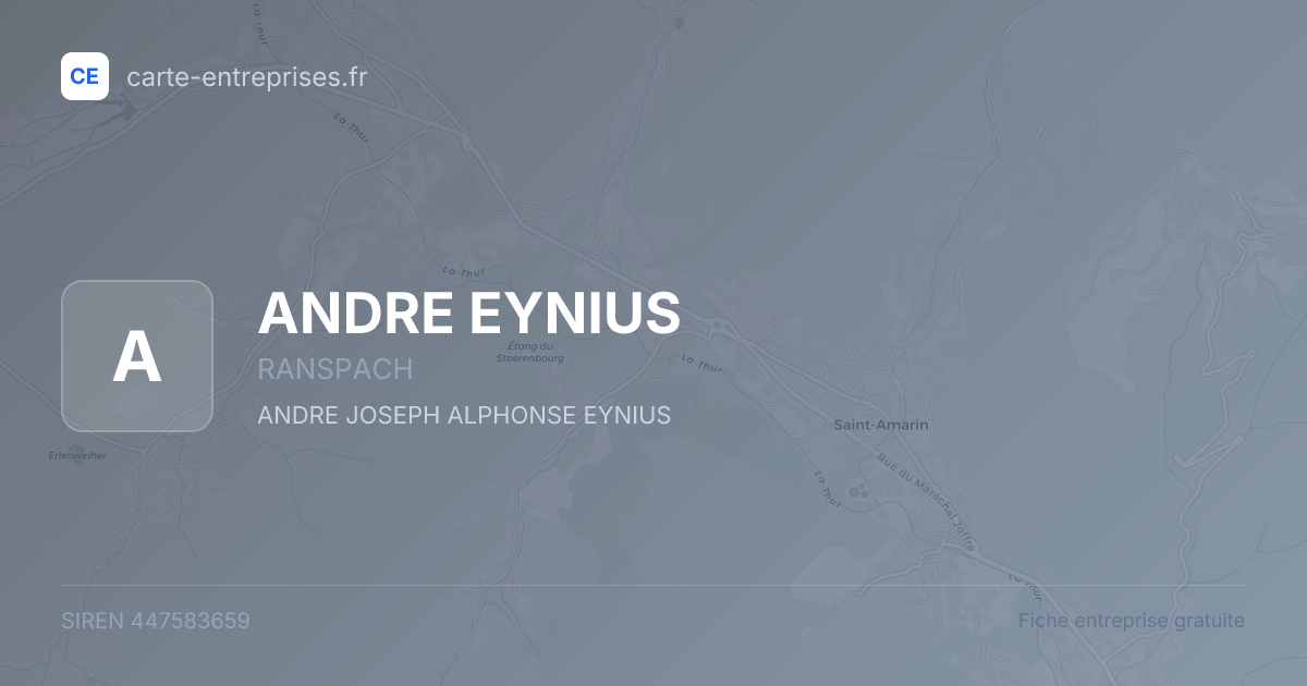 ANDRE EYNIUS — 447583659 — fiche entreprise