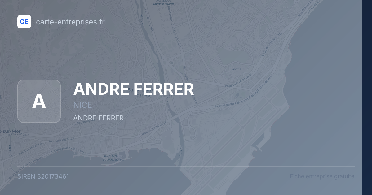 ANDRE FERRER — 320173461 — fiche entreprise