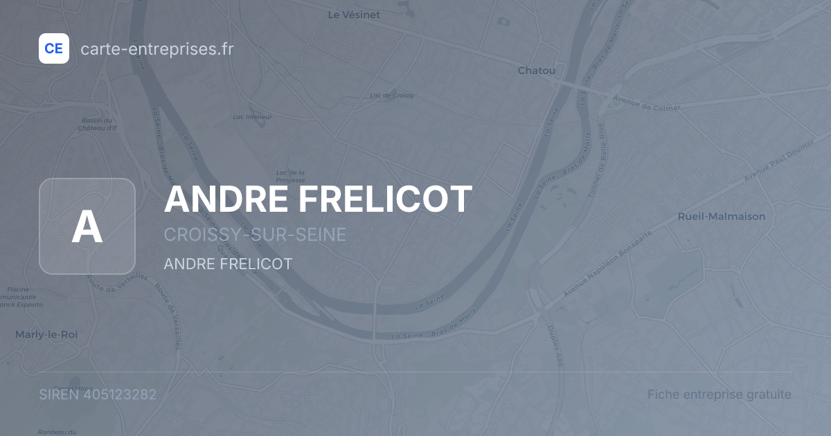 ANDRE FRELICOT — 405123282 — fiche entreprise
