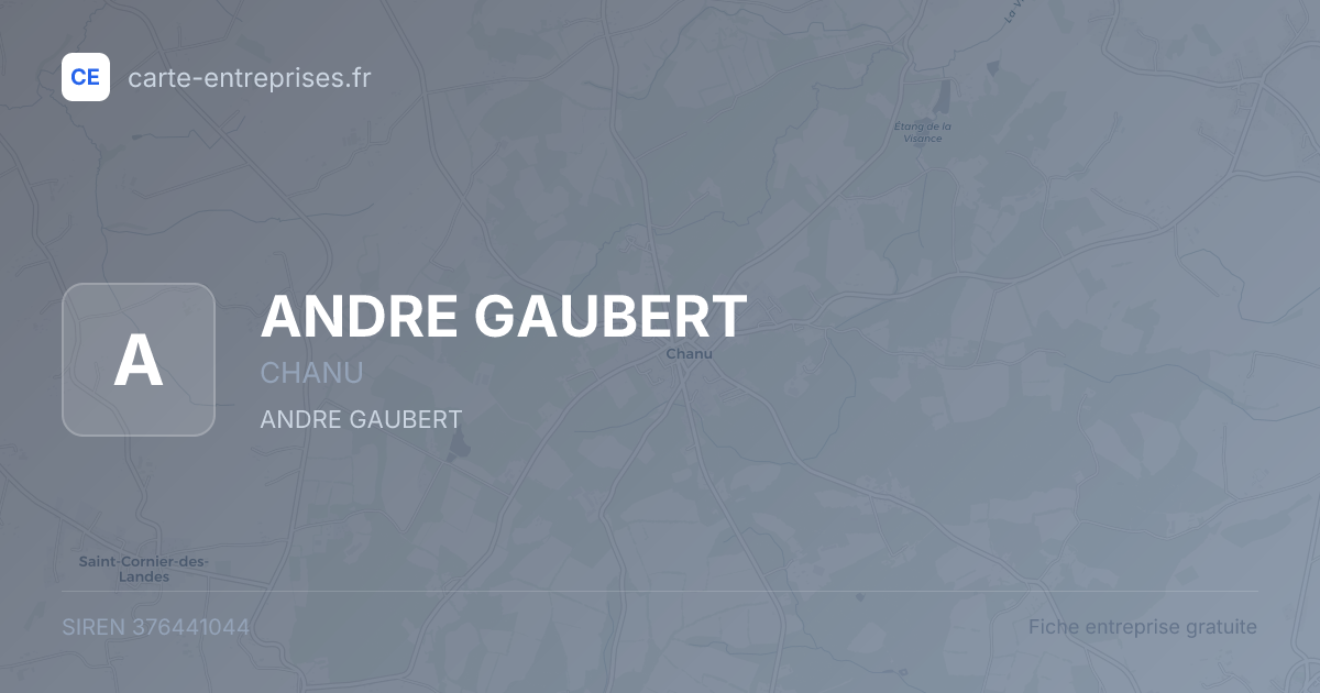 ANDRE GAUBERT — 376441044 — fiche entreprise