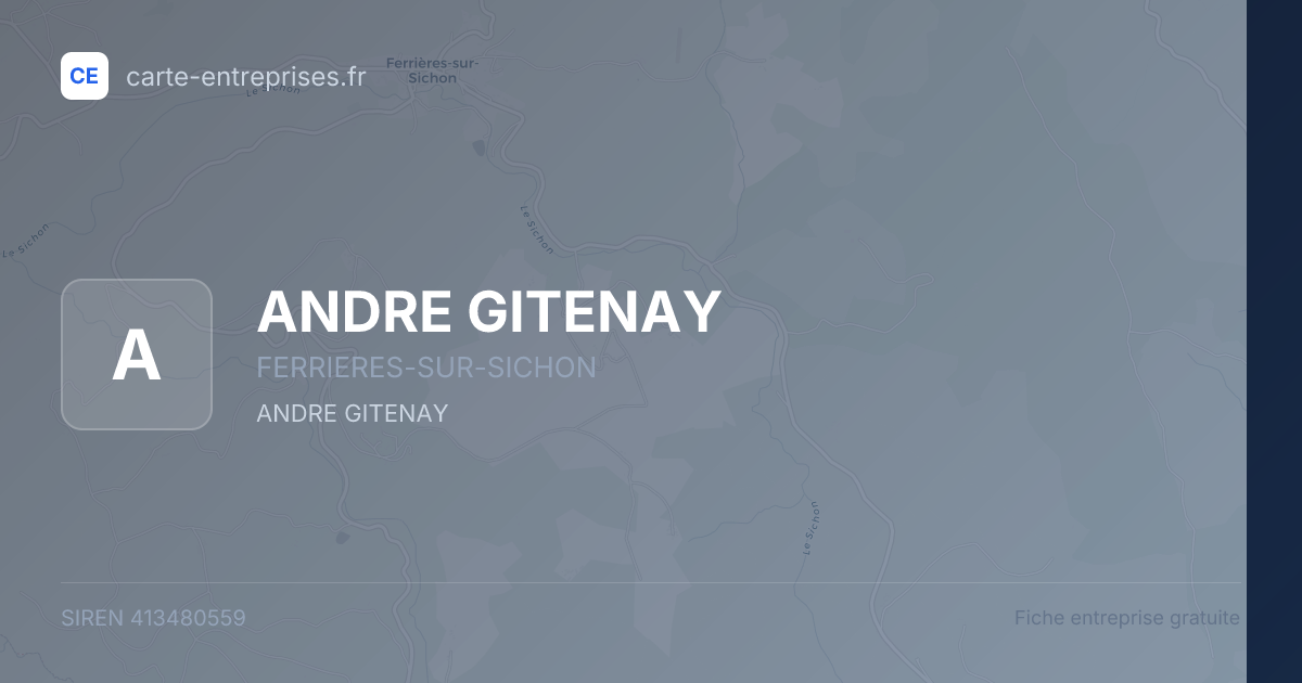 ANDRE GITENAY — 413480559 — fiche entreprise