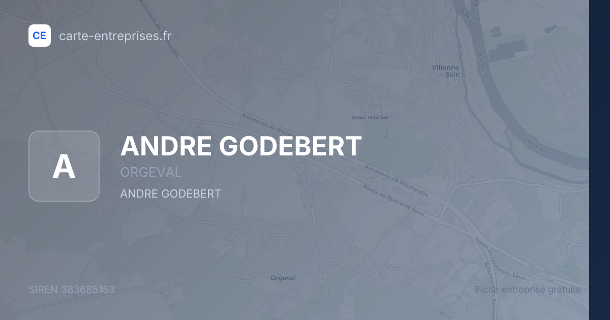 ANDRE GODEBERT — 383685153 — fiche entreprise