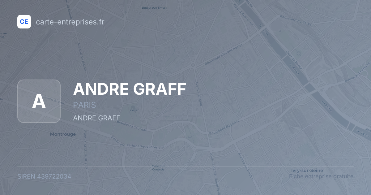ANDRE GRAFF — 439722034 — fiche entreprise