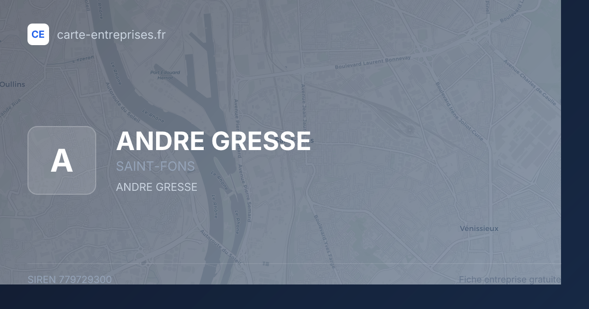 ANDRE GRESSE — 779729300 — fiche entreprise