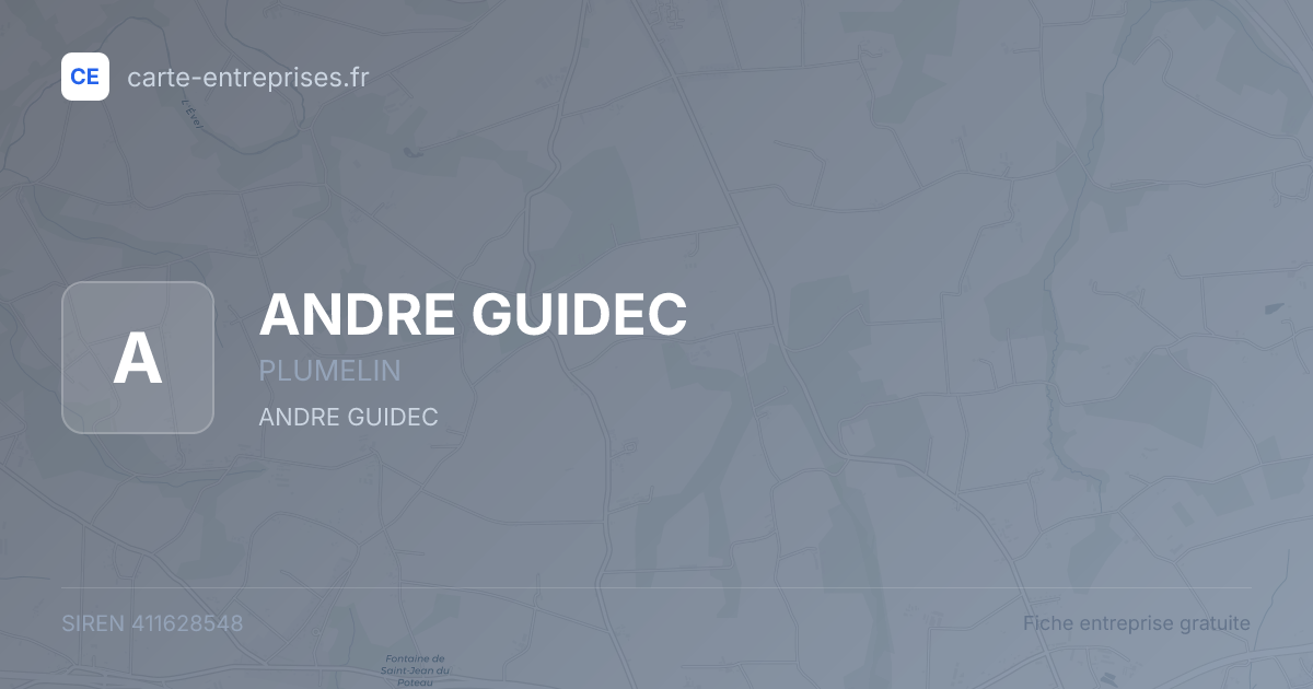 ANDRE GUIDEC — 411628548 — fiche entreprise