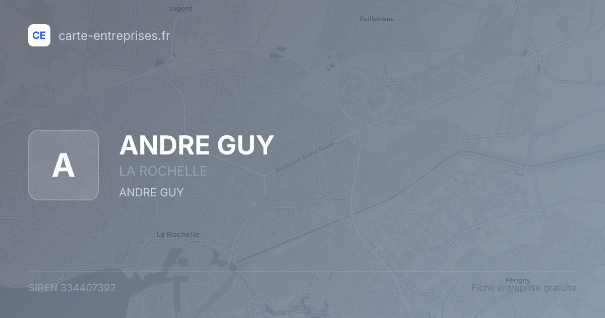 ANDRE GUY — 334407392 — fiche entreprise