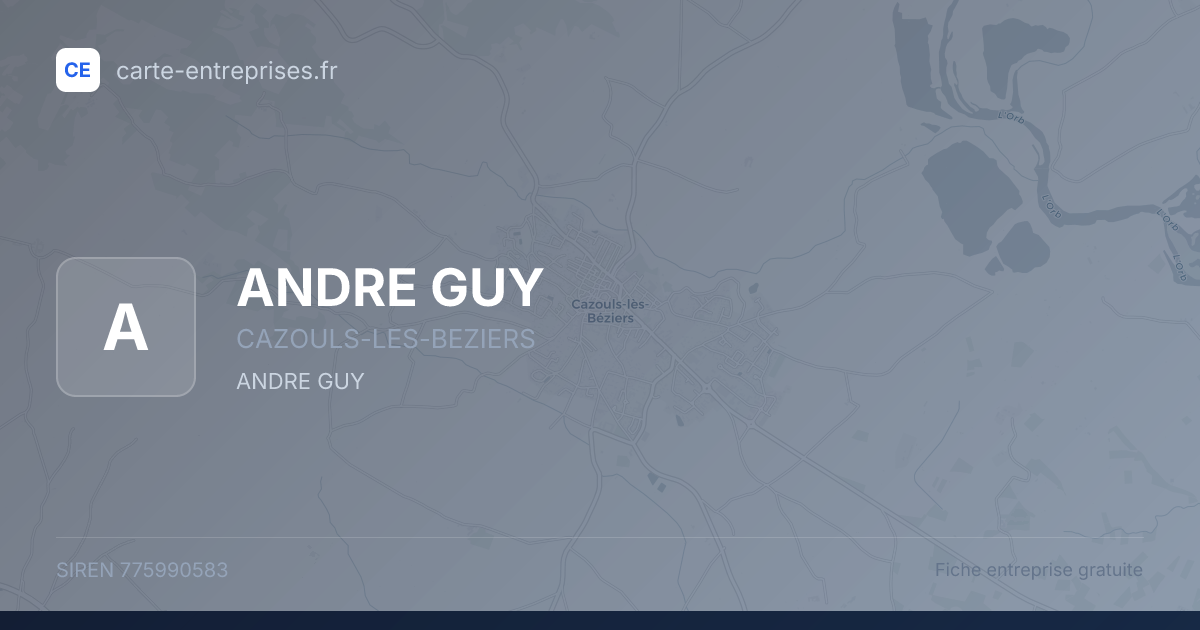 ANDRE GUY — 775990583 — fiche entreprise