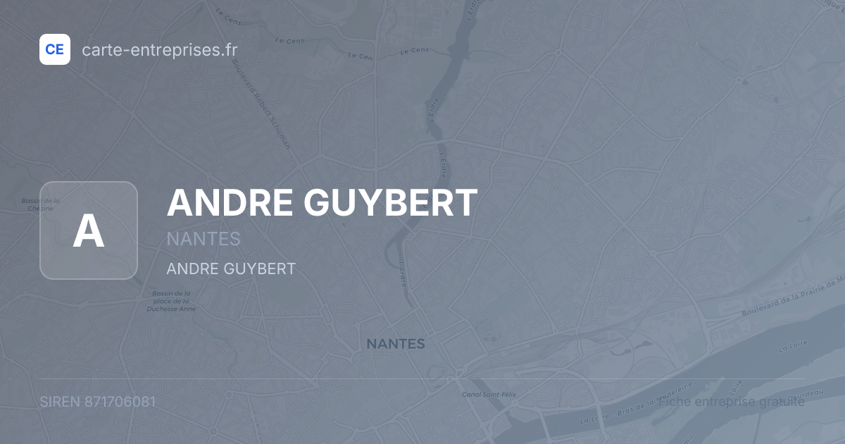 ANDRE GUYBERT — 871706081 — fiche entreprise