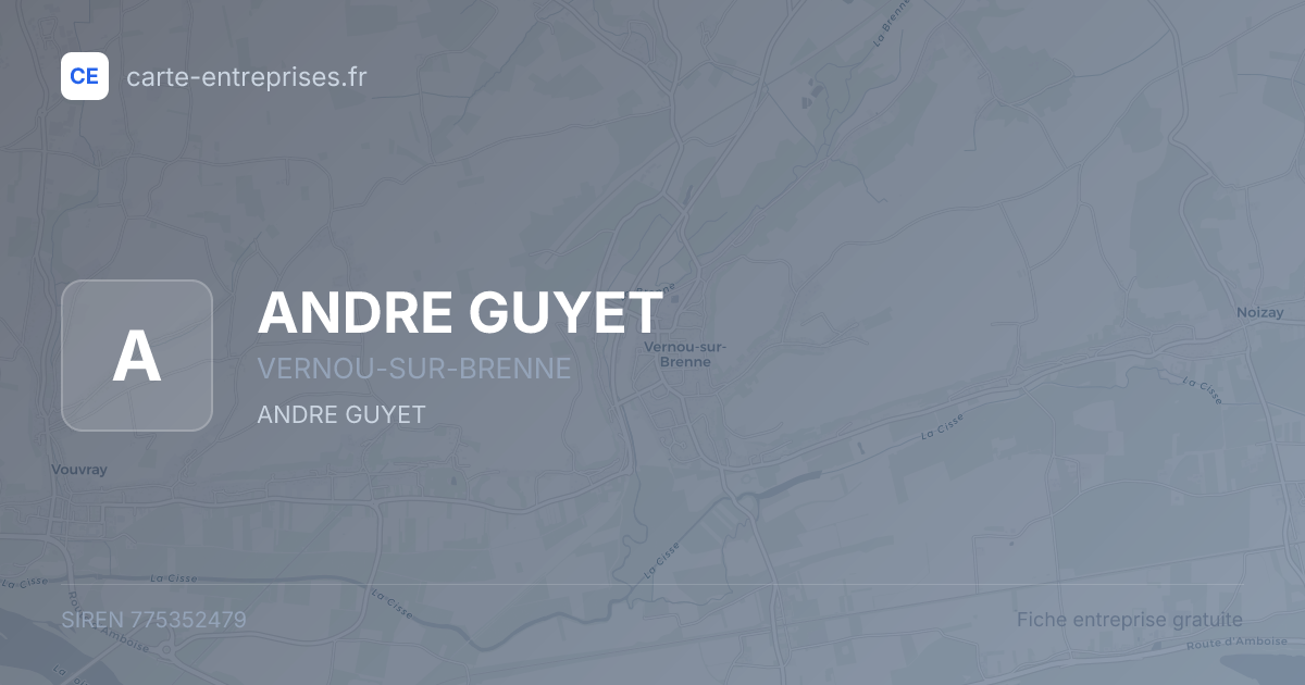 ANDRE GUYET — 775352479 — fiche entreprise