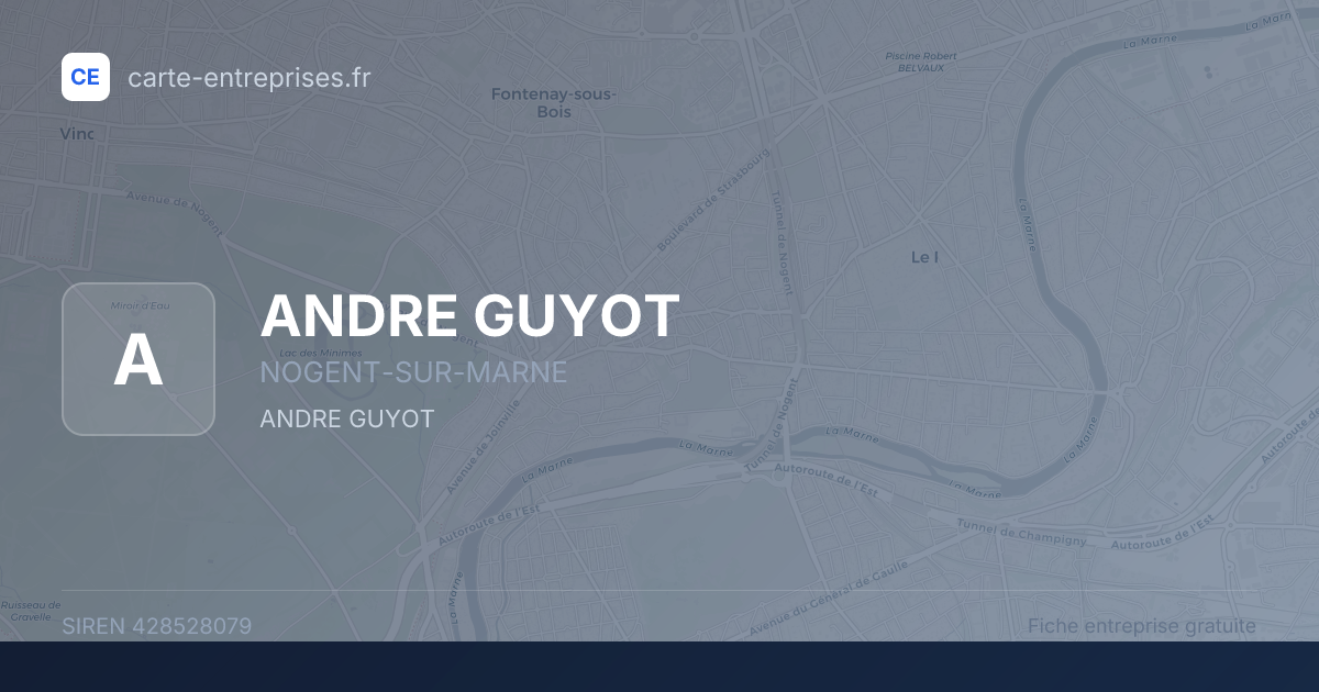 ANDRE GUYOT — 428528079 — fiche entreprise