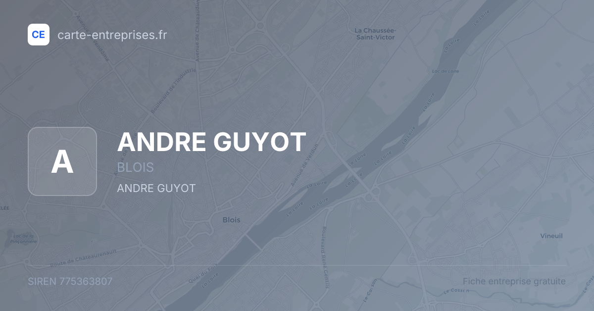 ANDRE GUYOT — 775363807 — fiche entreprise