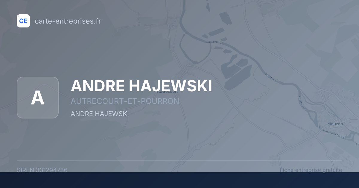 ANDRE HAJEWSKI — 331294736 — fiche entreprise