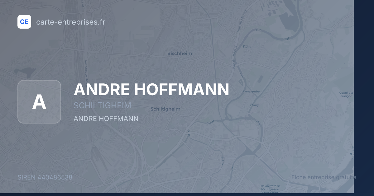 ANDRE HOFFMANN — 440486538 — fiche entreprise
