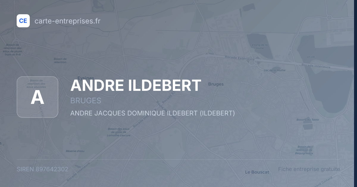 ANDRE ILDEBERT — 897642302 — fiche entreprise